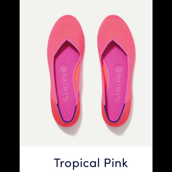 Rothy’s Tropical Pink Size 8.5, w/ box, Pre-owned - Picture 2 of 9